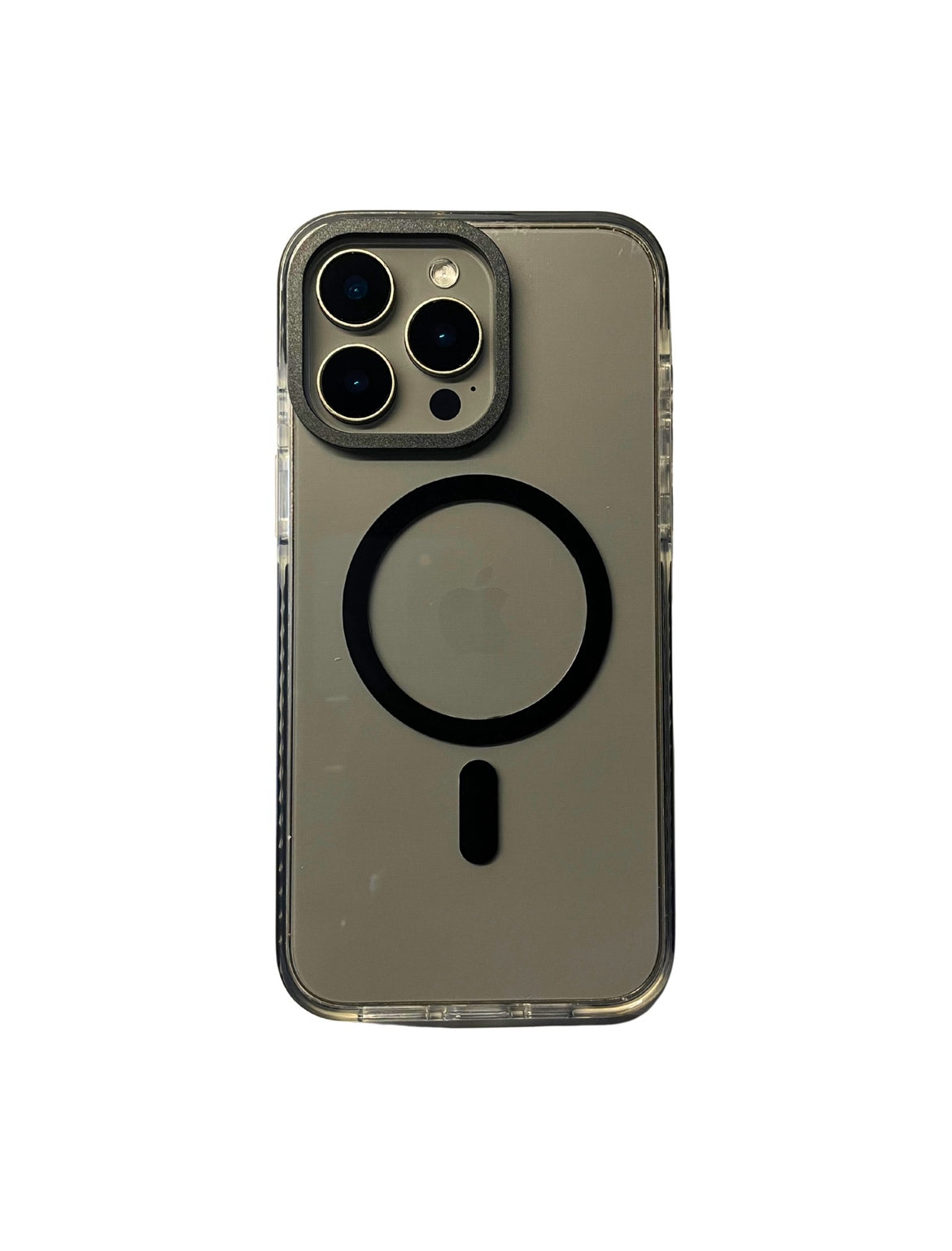 Transparent Black Edge MagSafe Case (Anti-yellow)