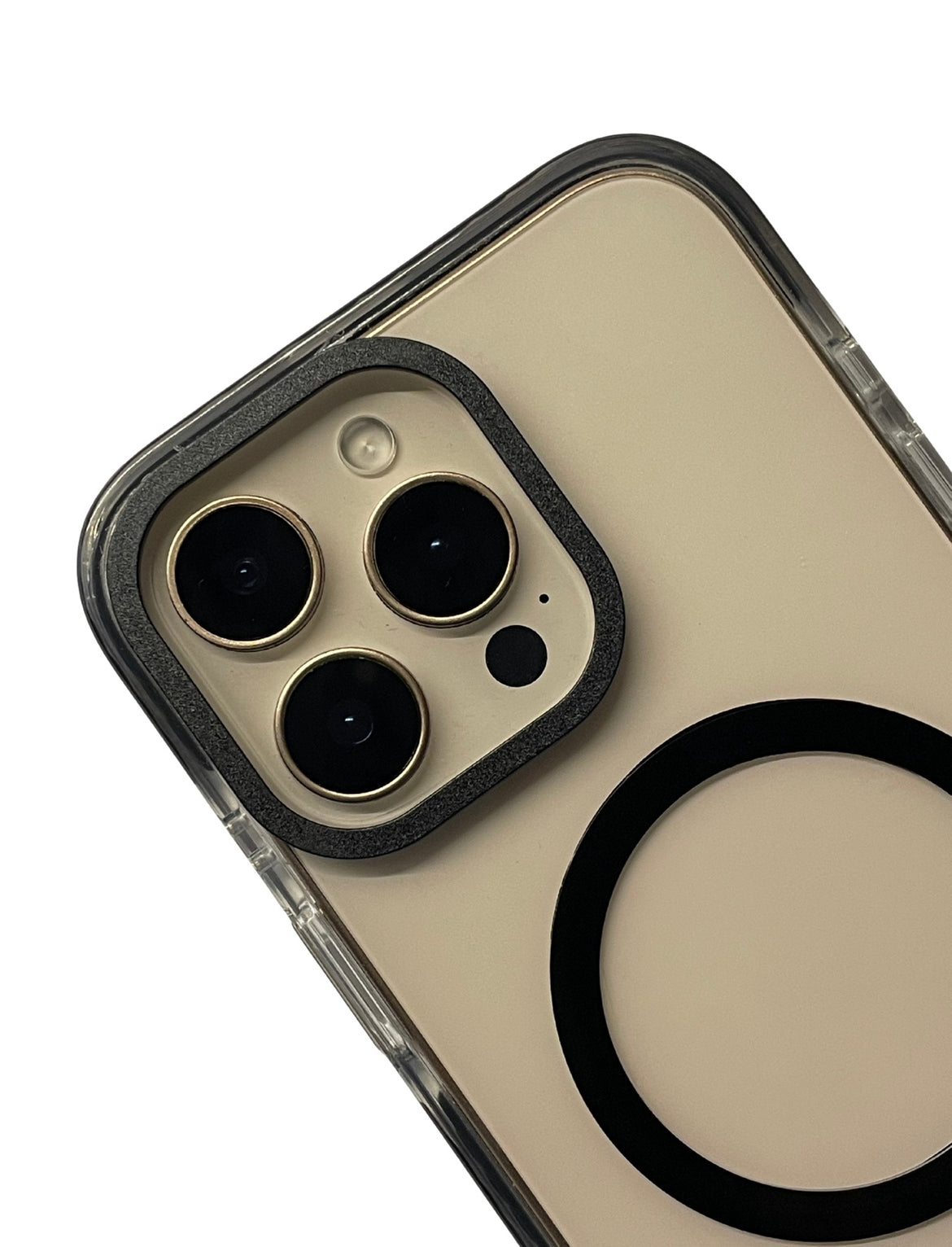 Transparent Black Edge MagSafe Case (Anti-yellow)