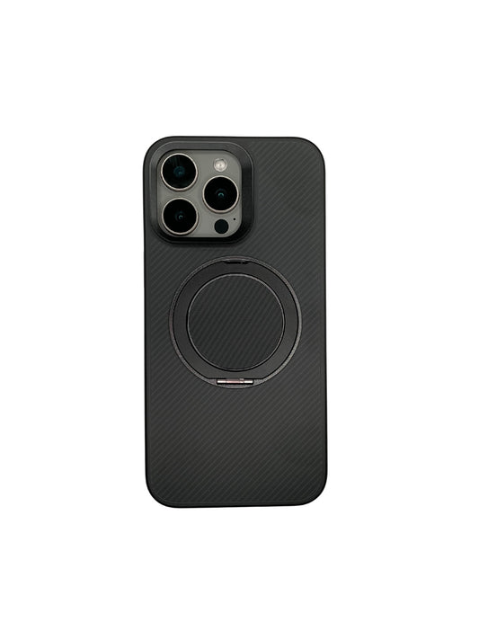 TerraCarbon MagSafe Kickstand Case- Carbon Black
