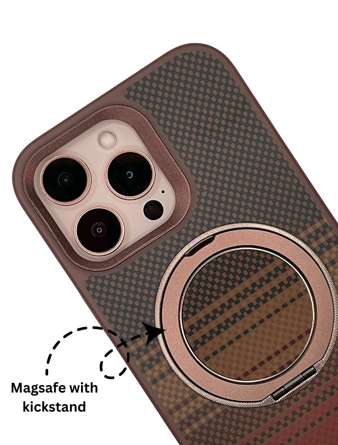 TerraCarbon MagSafe Kickstand Case- Copper Brown