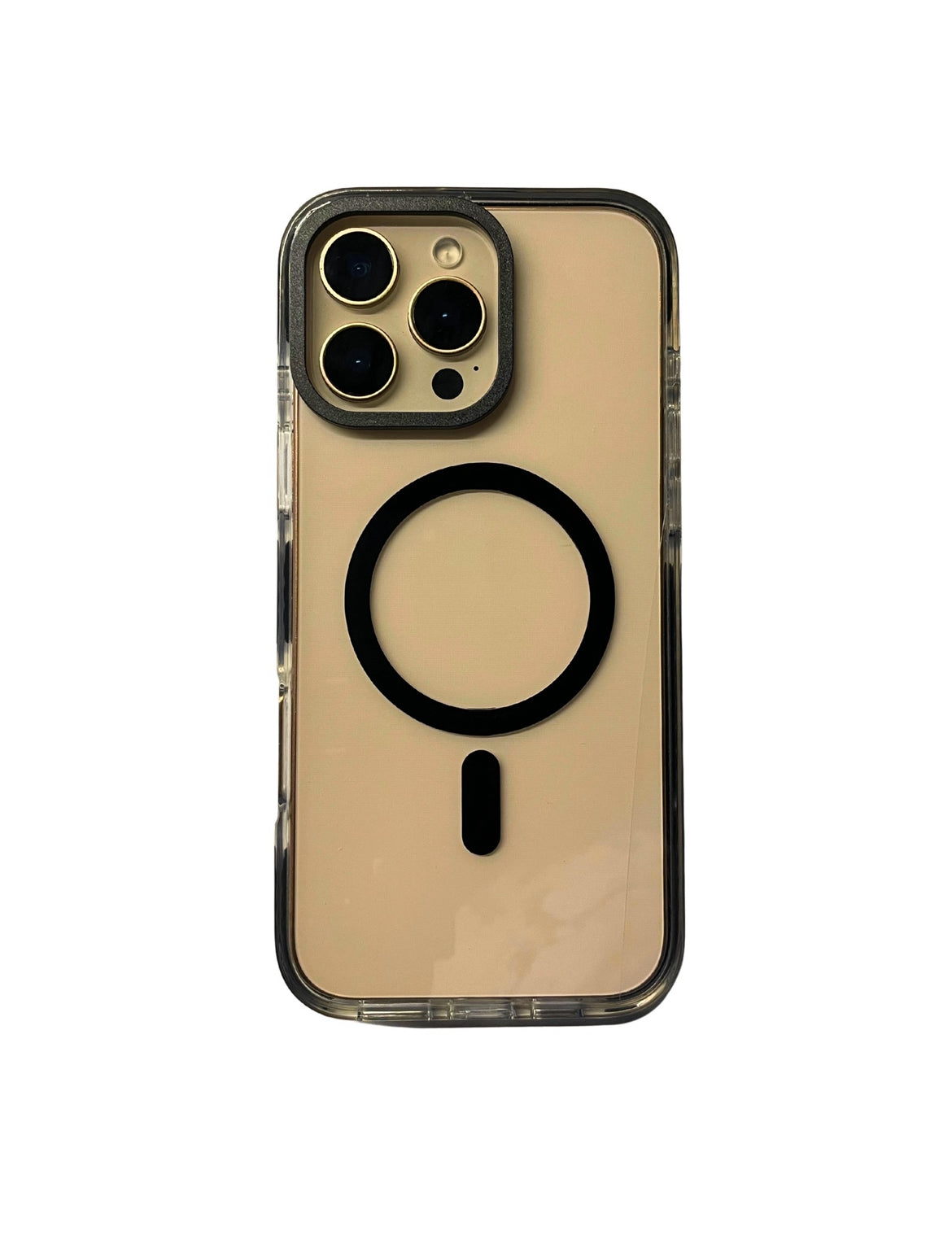 Transparent Black Edge MagSafe Case (Anti-yellow)