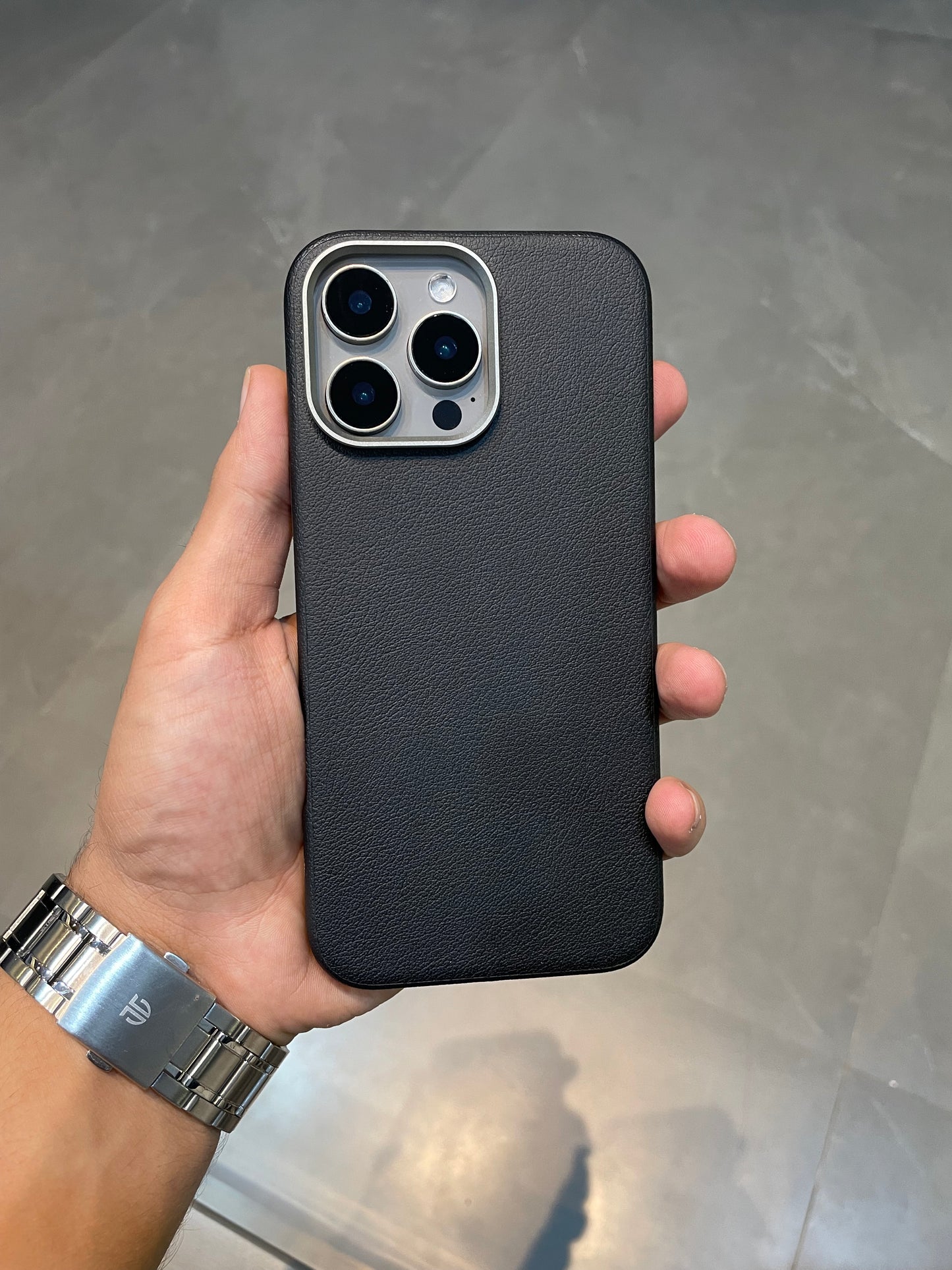 Premium Leather Case - Black